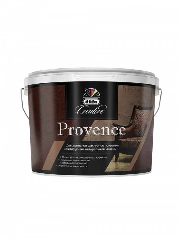 Штукатурка декоративная Dufa Creative Provence эффект натурального каменя 15 кг. 