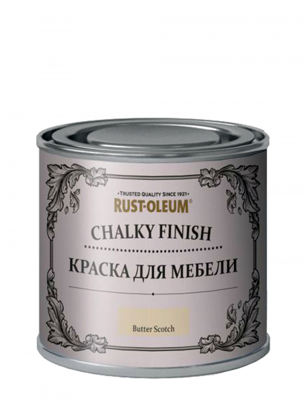 Краска для мебели ультраматовая Chalky Finish Butterscotch/ Конфета ириска 0,125 л.