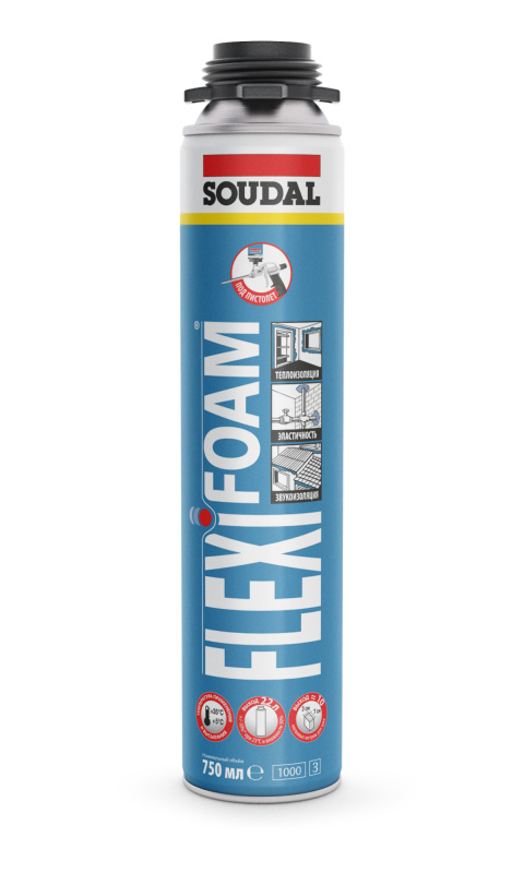 Пена профессиональная Soudal Flexifoam 750 мл.