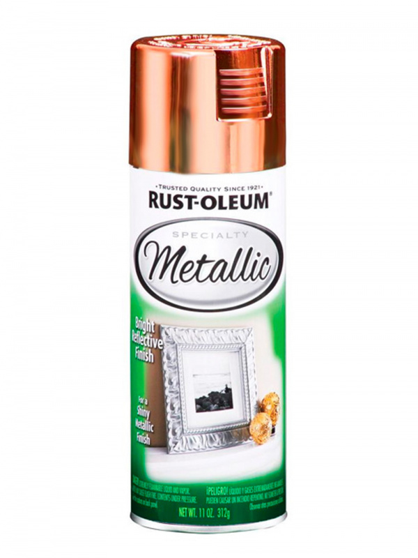 Краска декоративная с эффектом яркого металлика Specialty Metallic Spray медь спрей 312 г.