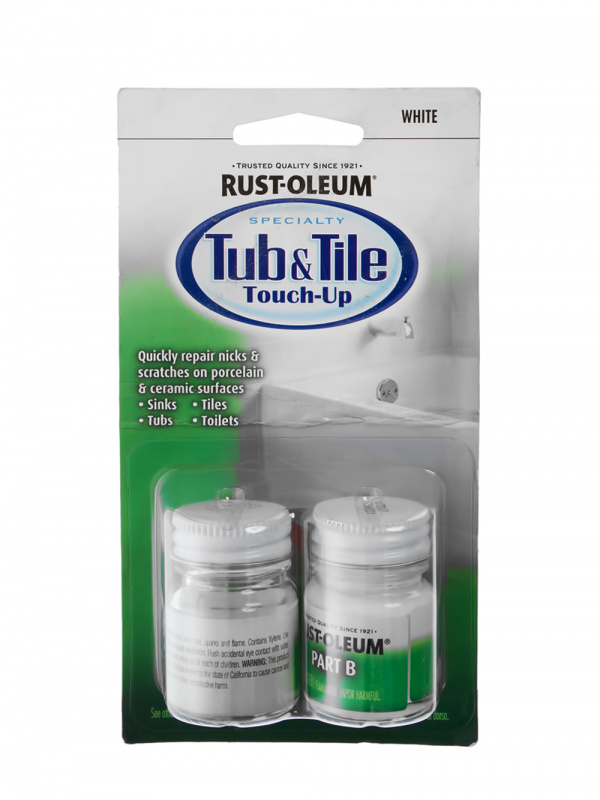 Реставратор для ванн и кафельной плитки Specialty Tub&Tile Touch-Up глянцевый белый 2 флакона 0,133 л.