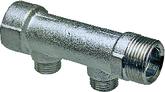хКоллектор для вод-я лат. S 1", 3 вых. 1/2" Uponor