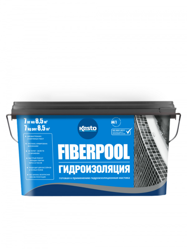 Мастика гидроизоляционная Kesto Fiberpool 7 кг