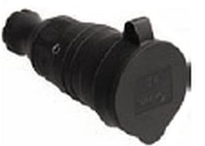 Розетка с/з с крышкой переносная 16А IP44 Basic EKF