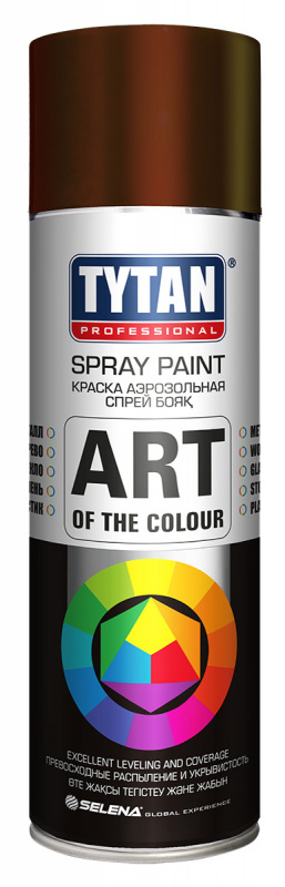 Краска универсальная аэрозольная акриловая Tytan Professional Art of the colour RAL 8017 коричневая 400 мл.