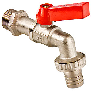 хКран шар. штуц. 1/2" НР рычаг Valtec
