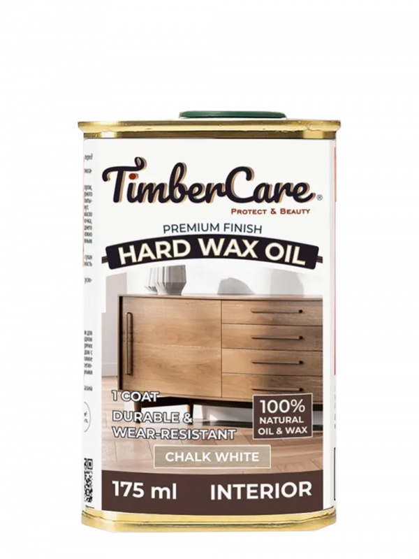Защитное масло TimberCare Hard Wax Oil с твердым воском Белый мел/ Chalk White 0,175л