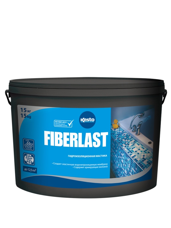 Мастика гидроизоляционная Kesto FIBERLAST 15 кг