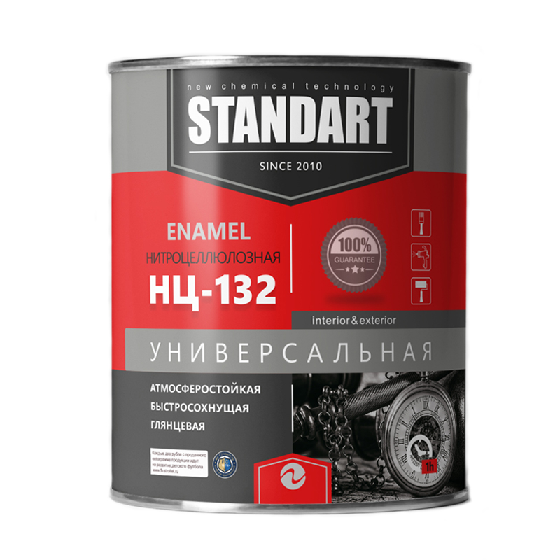 Эмаль НЦ-132 глянцевая белая 17 кг Новоколор 