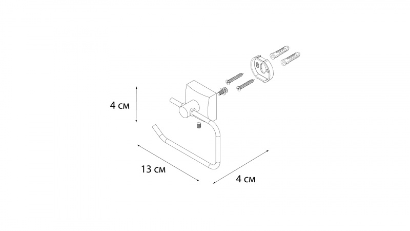 Держатель для туалетной бумаги Fixsen Kvadro FX-61310A хром