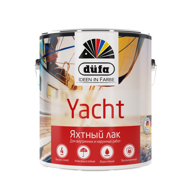 Dufa Лак YACHT яхтный полуматовый 2л