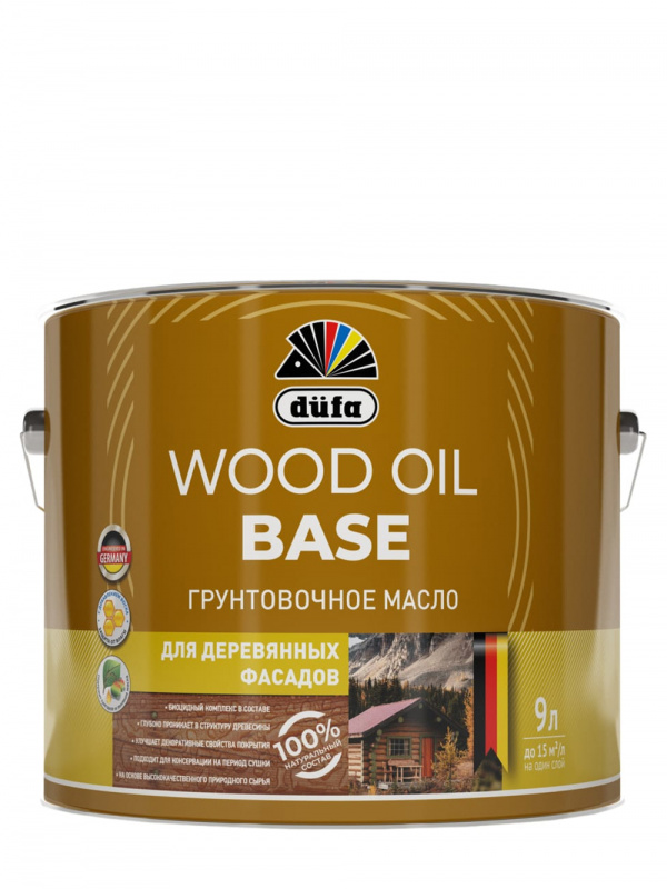 Масло грунтовочное Dufa Wood Oil Base 9л