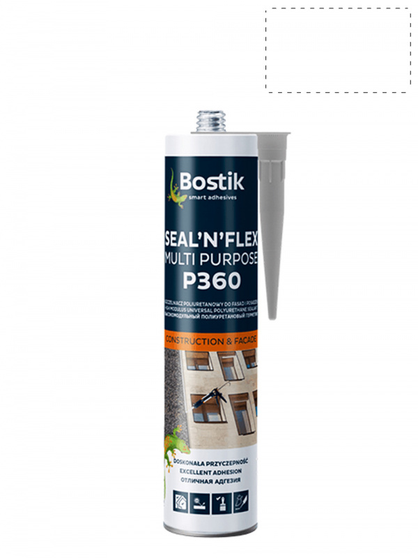 Герметик полиуретановый универсальный Bostik Р360 SEAL'N'FLEX MULTI PURPOSE белый 600 мл.