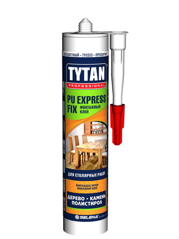 Полиуретановый монтажный клей PU Express Fix  TYTAN Professional 290 мл