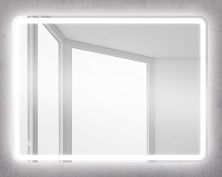 Зеркало для ванной комнаты Belbagno SPC-MAR-600-800-LED-TCH, 80 см, с сенсорным выключателем