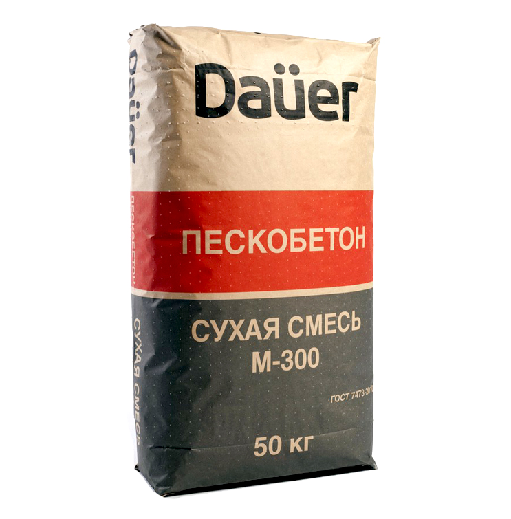 Смесь сухая строительная Dauer Пескобетон  М-300 25 кг.