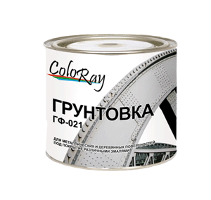 Грунт ГФ-021 по металлу и дереву Краски Черноземья красно-коричневый 30 кг.
