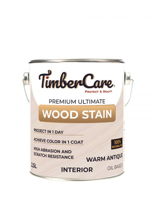 Масло тонирующее  TimberCare Wood Stain высокой прочности для дерева 2,5л Античный/ Warm Antique