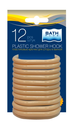 Кольца для штор Bath Plus AK-01 розовые 12 шт.