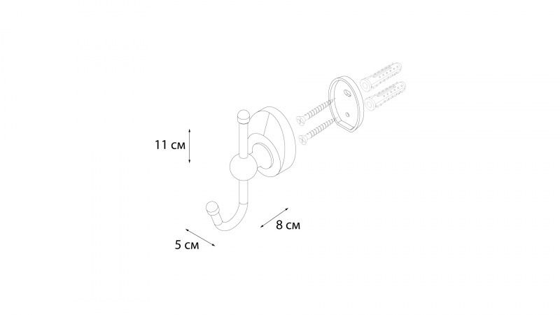 Крючок Fixsen Europa FX-21805A хром