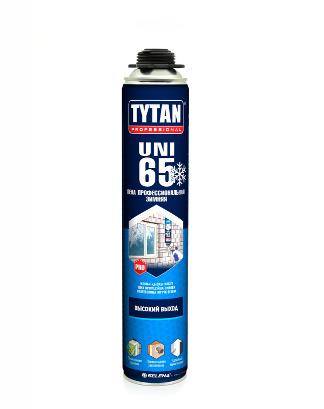 Пена профессиональная Tytan Professional 65 UNI зимняя 750 мл. выход 65 л.