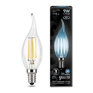 Лампа F-LED BXS35 9W 4100K E14 Gauss
