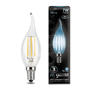 Лампа F-LED BXS35 7W 4100K E14 Gauss