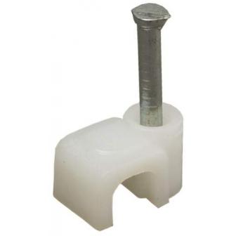 Скоба для электрокабеля Стройбат 12 мм. плоская 50 штук