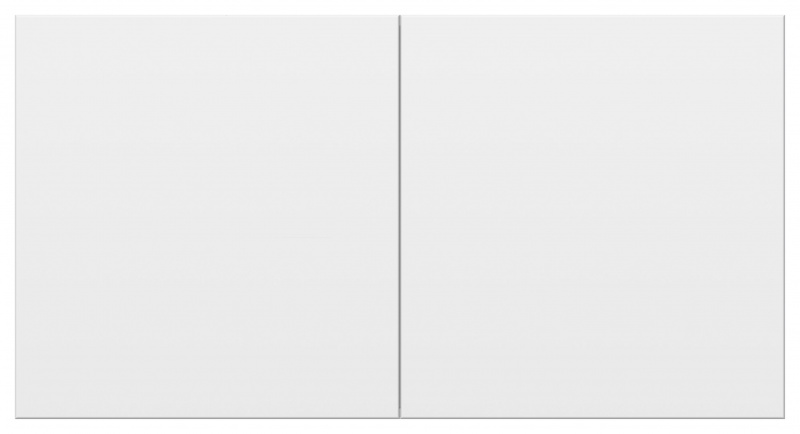 Розетка 2-ая с/з с з/шт с крышкой (в сборе) AtlasDesign белая SE