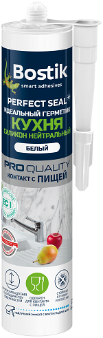 Герметик силиконовый для кухни Bostik Perfect Seal Нейтральный прозрачный 280 мл