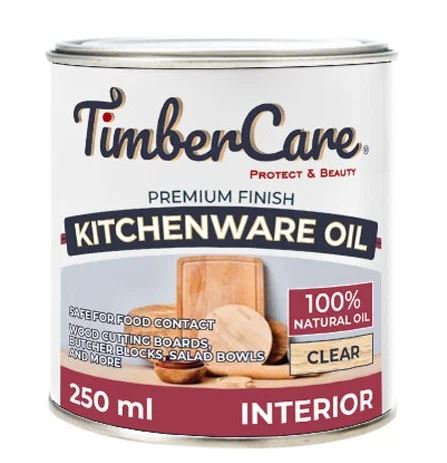 Натуральное масло TimberCare Kitchenware Oil для столешниц и деревянной посуды 0,25 л