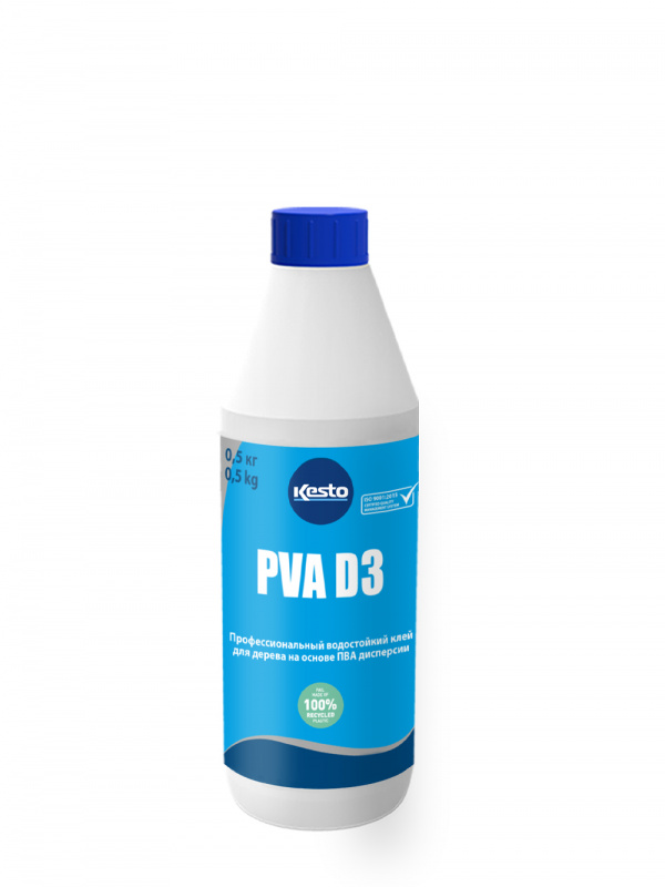 Водостойкий клей Kesto PVA D3 0,5 кг