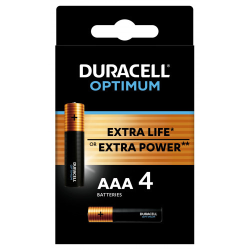 Батарейка LR03-4BL Optimum AAA Duracell