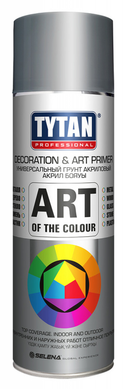 Краска универсальная аэрозольная акриловая Tytan Professional Art of the colour RAL 7031 праймер серый 400 мл.