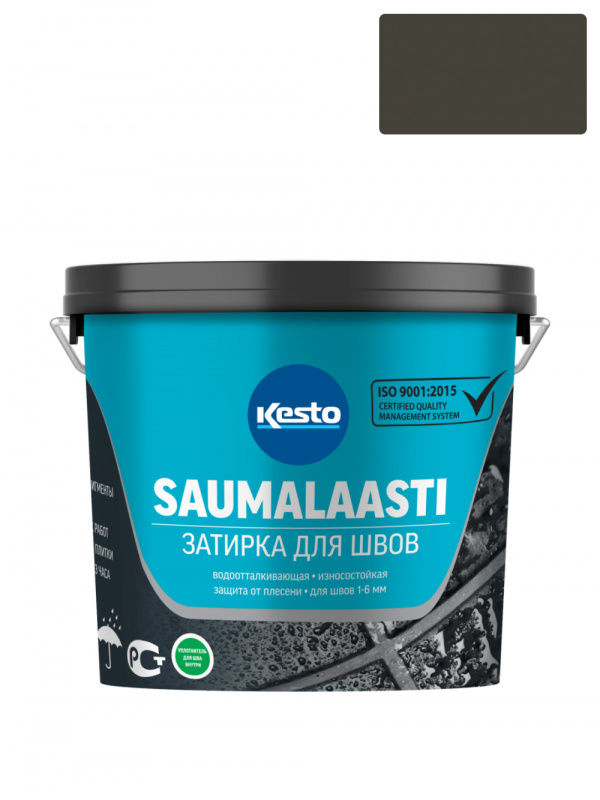 Затирка для швов Kesto Saumalaasti 50 черная 3 кг