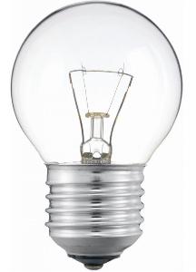 Лампа Philips P45 40W E27 230V шарик CL