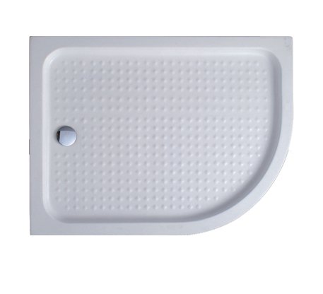 Поддон Cezares Tray TRAY-A-RH-100/80-550-15-W-L левый акриловый, белый