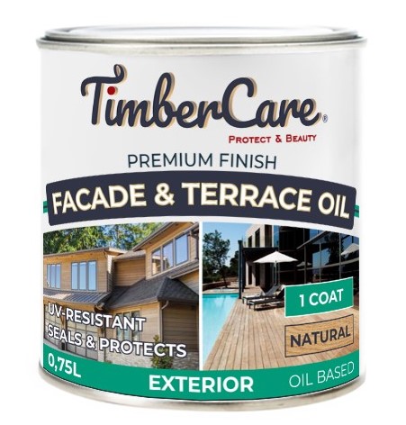 Масло для фасадов и террас TimberCare Façade&Terrace Oil натуральный 2,5л