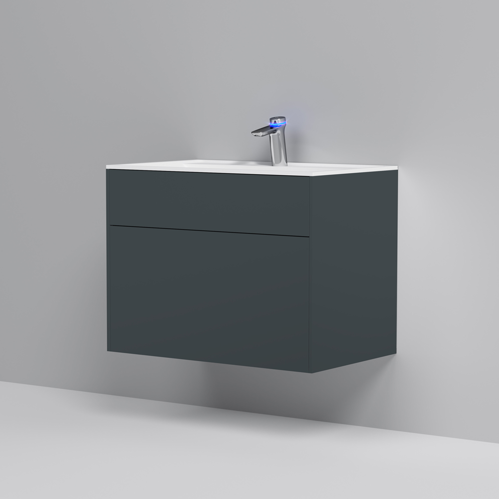 Тумба под умывальник для ванной комнаты AM.PM Inspire 2.0 80 M50AFHX0803GM графит, матовая