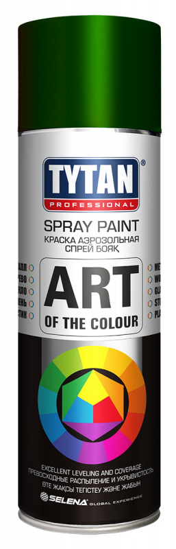 Краска универсальная аэрозольная акриловая Tytan Professional Art of the colour RAL 6005 темно-зеленая 400 мл.