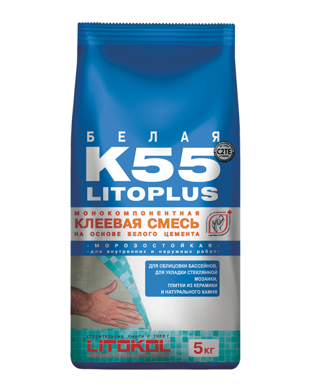 Клеевая смесь Litokol Litoplus K55 5 кг