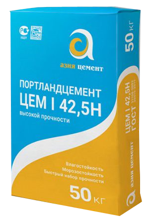 Смесь цементная Азия Цемент Портландцемент М-500 ЦЕМ I 42 5Б 50 кг.