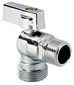 Кран шаровой сантехнический угловой 1/2" НР Valtec