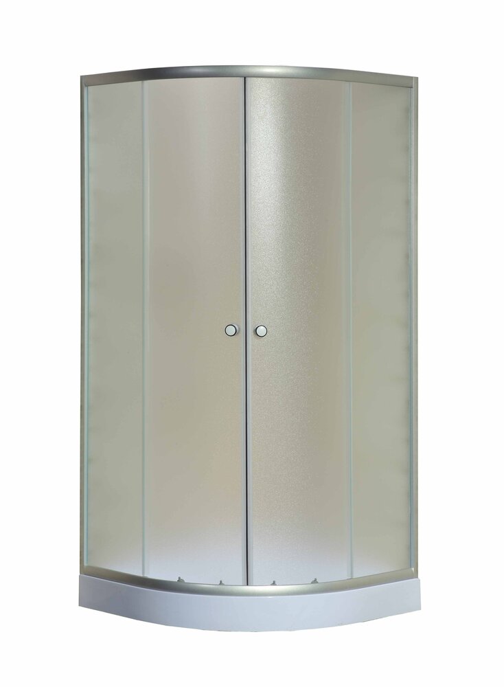Душевой уголок Niagara NG- 003-08N, 80х80х195, матовый, хром, с поддоном