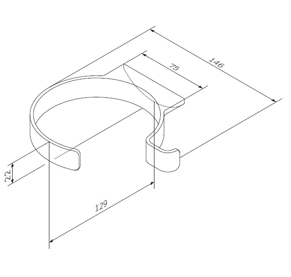 Держатель для фена AM.PM Inspire 2.0 A50A32300 хром