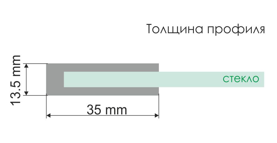 Шторка стеклянная на ванну Wasserkraft Leine 35P02-110 Fixed, 110(70+40)х140