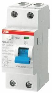 УЗО F202AC 2Р 25А 100mA ABB