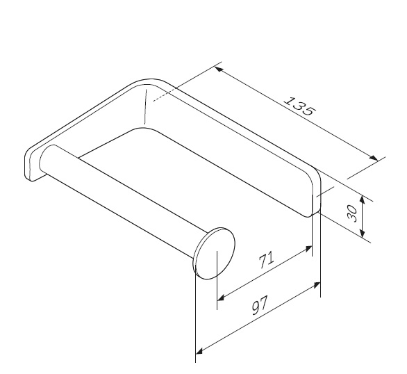 Держатель для туалетной бумаги AM.PM Inspire 2.0 A50A34100 хром