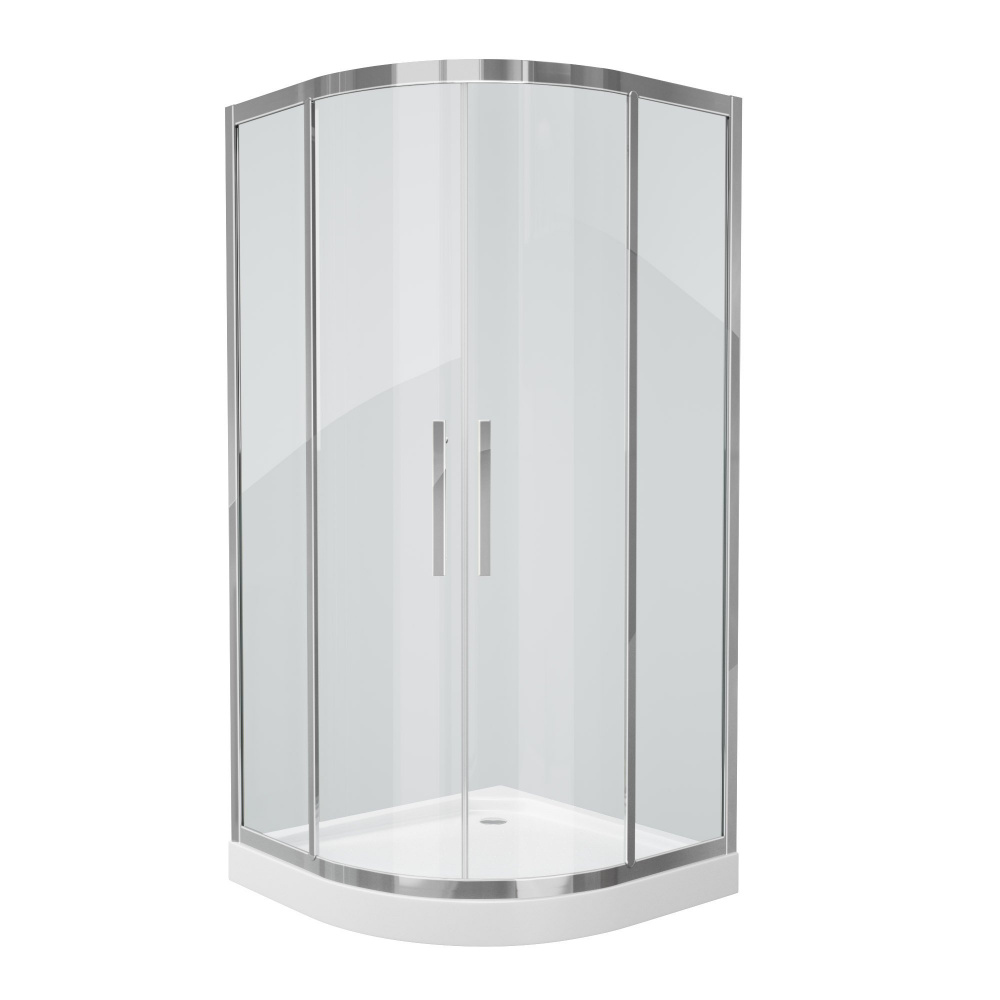 Душевой уголок Grossman Pragma PR-100S, 100х100х200, прозрачный, серебро