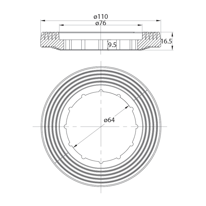 Сливная арматура Iddis F012400-0004 с нижней подводкой 1/2"